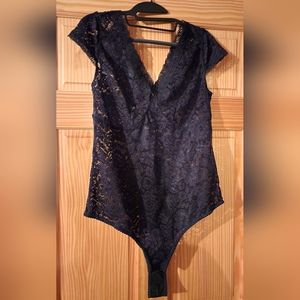 Torrid Black Lace Bodysuit